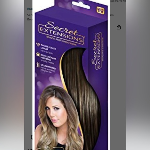 Secret Extensions - Thicker, Fuller, Longer hair in seconds. Color 06 - Picture 1 of 3